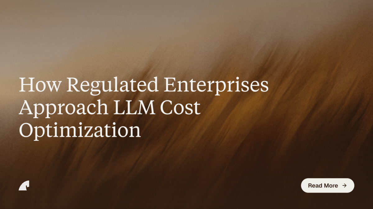How Regulated Enterprises Approach LLM Cost Optimization
